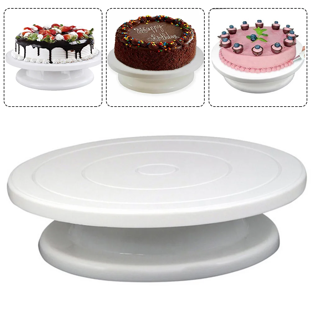 Plastic Cake Turntable Stand Cake Decoration Accessories DIY Mold Rotating Stable Anti-skid Round Cake Table Kitchen Baking Tool
Plastic Cake Turntable Stand Cake Decoration Accessories DIY Mold Rotating Stable Anti-skid Round Cake Table Kitchen Baking Tool