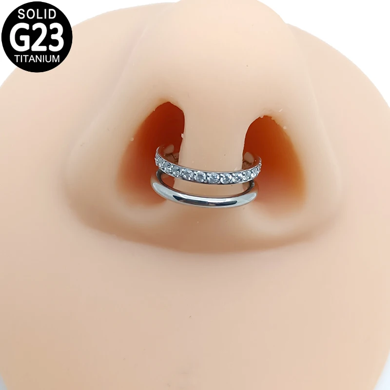 G23 Titanium Ear Piercing Nose Ring for Women Zircon Hoop Ear Tragus Cartilage Helix Earring Hinged Segment Nose Sutd Jewelry
G23 Titanium Ear Piercing Nose Ring for Women Zircon Hoop Ear Tragus Cartilage Helix Earring Hinged Segment Nose Sutd Jewelry