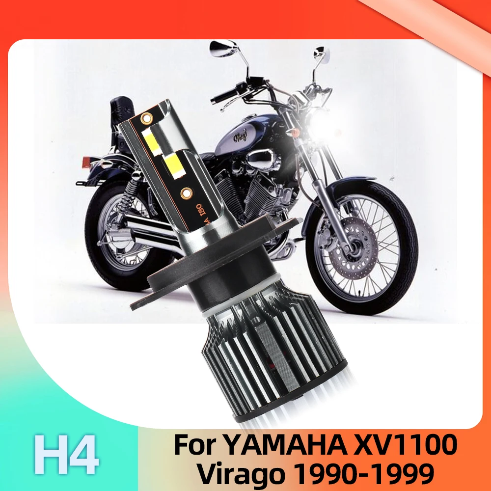 

Roadsun 1PC Motorcycle 50W H4 LED Bulb Headlight For YAMAHA XV1100 Virago 1990 to 1999 1991 1992 1993 1994 1995 1996 1997 1998