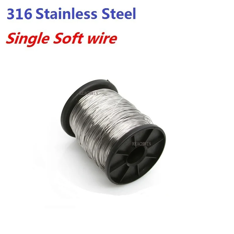 100Meters Dia0.1/0.2/0.3/0.4/0.5/0.6/0.7/0.8MM 316 Soft Stainless Steel Wire Single Roll Wire Seaworthy Wire Rope DIY
100Meters Dia0.1/0.2/0.3/0.4/0.5/0.6/0.7/0.8MM 316 Soft Stainless Steel Wire Single Roll Wire Seaworthy Wire Rope DIY