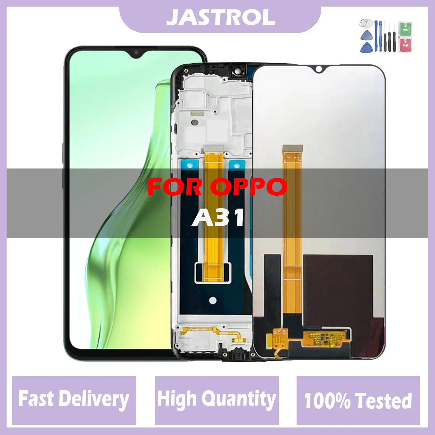 6.5'' Original LCD For OPPO A31 2020 CPH2015 CPH2073 CPH2081 CPH2029 CPH2031 With Frame LCD display touch screen digiziter
6.5'' Original LCD For OPPO A31 2020 CPH2015 CPH2073 CPH2081 CPH2029 CPH2031 With Frame LCD display touch screen digiziter