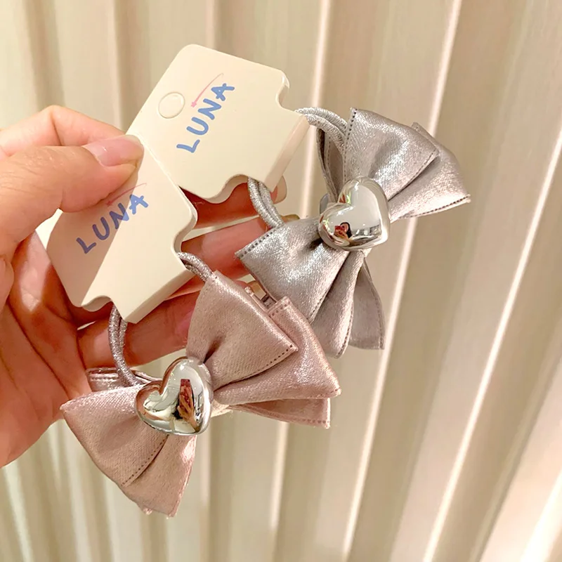 2Pcs Fashion Ponytail Holder Hairband Bow Hair Rope Ballet Style High Elastic Silver Love Sweet Pretty
2Pcs Fashion Ponytail Holder Hairband Bow Hair Rope Ballet Style High Elastic Silver Love Sweet Pretty