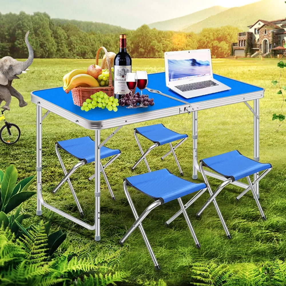 Portable Camping Table Four Folding Chairs Aluminium Alloy Outdoors Picnic Table Waterproof Ultra-light Durable Folding Desk
Portable Camping Table Four Folding Chairs Aluminium Alloy Outdoors Picnic Table Waterproof Ultra-light Durable Folding Desk