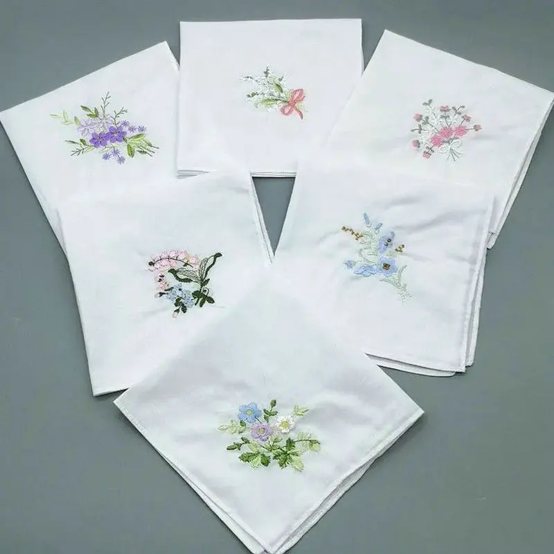 3 Articles Cotton Embroidered Handkerchief Embroidered Pure Cotton Women's Handkerchief Thin Soft Elegant Square Towel Sweat-Wip
3 Articles Cotton Embroidered Handkerchief Embroidered Pure Cotton Women's Handkerchief Thin Soft Elegant Square Towel Sweat-Wip