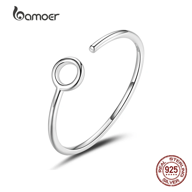 BAMOER Genuine 925 Sterling Silver Simple Circle Ring for Girls New Model Fashion Finger Ring Wedding Party Gift Fine Jewelry
BAMOER Genuine 925 Sterling Silver Simple Circle Ring for Girls New Model Fashion Finger Ring Wedding Party Gift Fine Jewelry