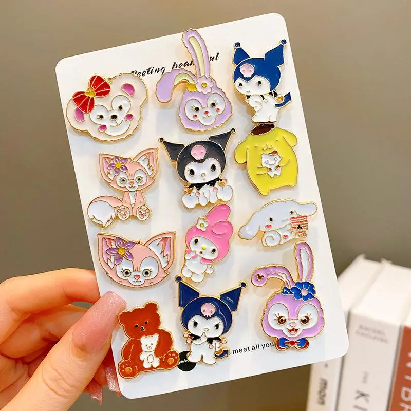 Kawaii My Melody Kuromi Sanrio Anime Cute Cinnamoroll LinaBell Girly Heart Cartoon Pin Brooch Children Toy for Girls
Kawaii My Melody Kuromi Sanrio Anime Cute Cinnamoroll LinaBell Girly Heart Cartoon Pin Brooch Children Toy for Girls