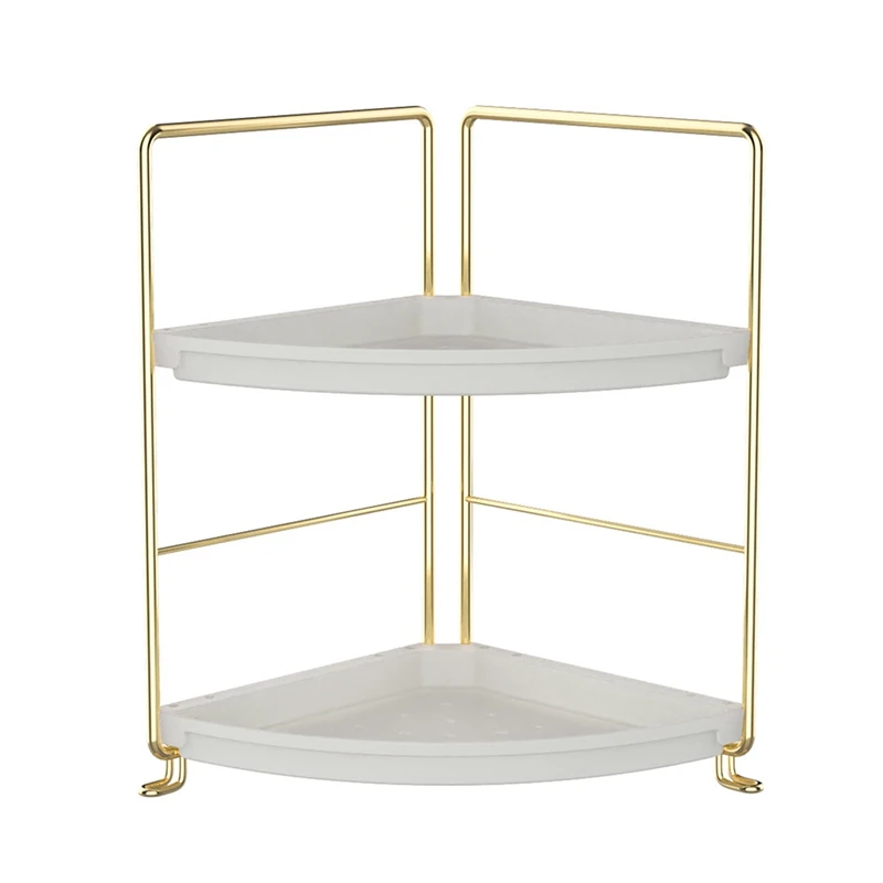 1 Piece 2-Tier Corner Bathroom Countertop Organizer Makeup Skincare Perfume Organizer Gold
1 Piece 2-Tier Corner Bathroom Countertop Organizer Makeup Skincare Perfume Organizer Gold