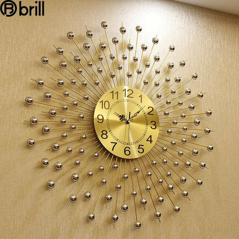 3d Large Wall Clock Metal Living Room Creative Modern Clocks Wall Home Decor Gold Silent 70X70CM Nordic Luxury Home Loft Horloge
3d Large Wall Clock Metal Living Room Creative Modern Clocks Wall Home Decor Gold Silent 70X70CM Nordic Luxury Home Loft Horloge