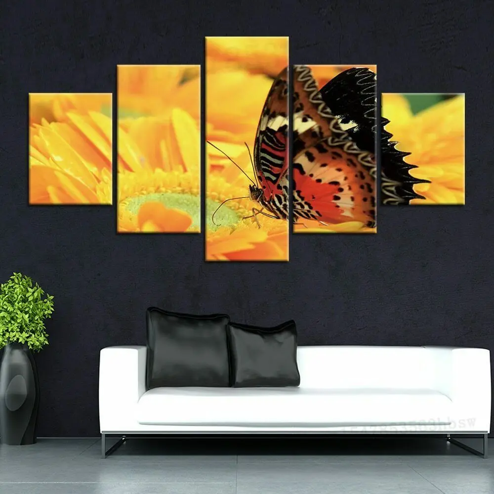 5 Panel Butterfly Flower Floral Canvas Picture Wall Art HD Print Decor Pictures 5 Piece Room Decor Paintings Poster No Framed
5 Panel Butterfly Flower Floral Canvas Picture Wall Art HD Print Decor Pictures 5 Piece Room Decor Paintings Poster No Framed
