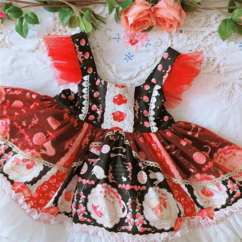 Children Spanish Vintage Dresses for Baby Girls Boutique Clothes Kids Cartoon Print Dress Infant Birthday Lolita YY0139 
Children Spanish Vintage Dresses for Baby Girls Boutique Clothes Kids Cartoon Print Dress Infant Birthday Lolita YY0139