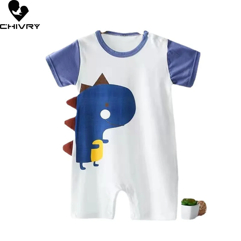 Newborn Baby Boys Girls Rompers Summer Short Sleeve Cute Cartoon Dinosaur Button Jumpsuit Toddler Playsuit Infant Clothing
Newborn Baby Boys Girls Rompers Summer Short Sleeve Cute Cartoon Dinosaur Button Jumpsuit Toddler Playsuit Infant Clothing