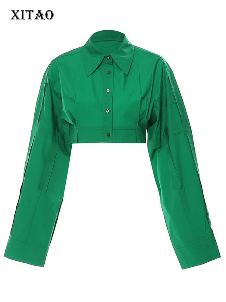 XITAO Single Breasted Blouse Solid Color Full Sleeve Goddess Fan Casual Pleated Style 2022 Autumn Minority Loose Shirt WLD13442
XITAO Single Breasted Blouse Solid Color Full Sleeve Goddess Fan Casual Pleated Style 2022 Autumn Minority Loose Shirt WLD13442