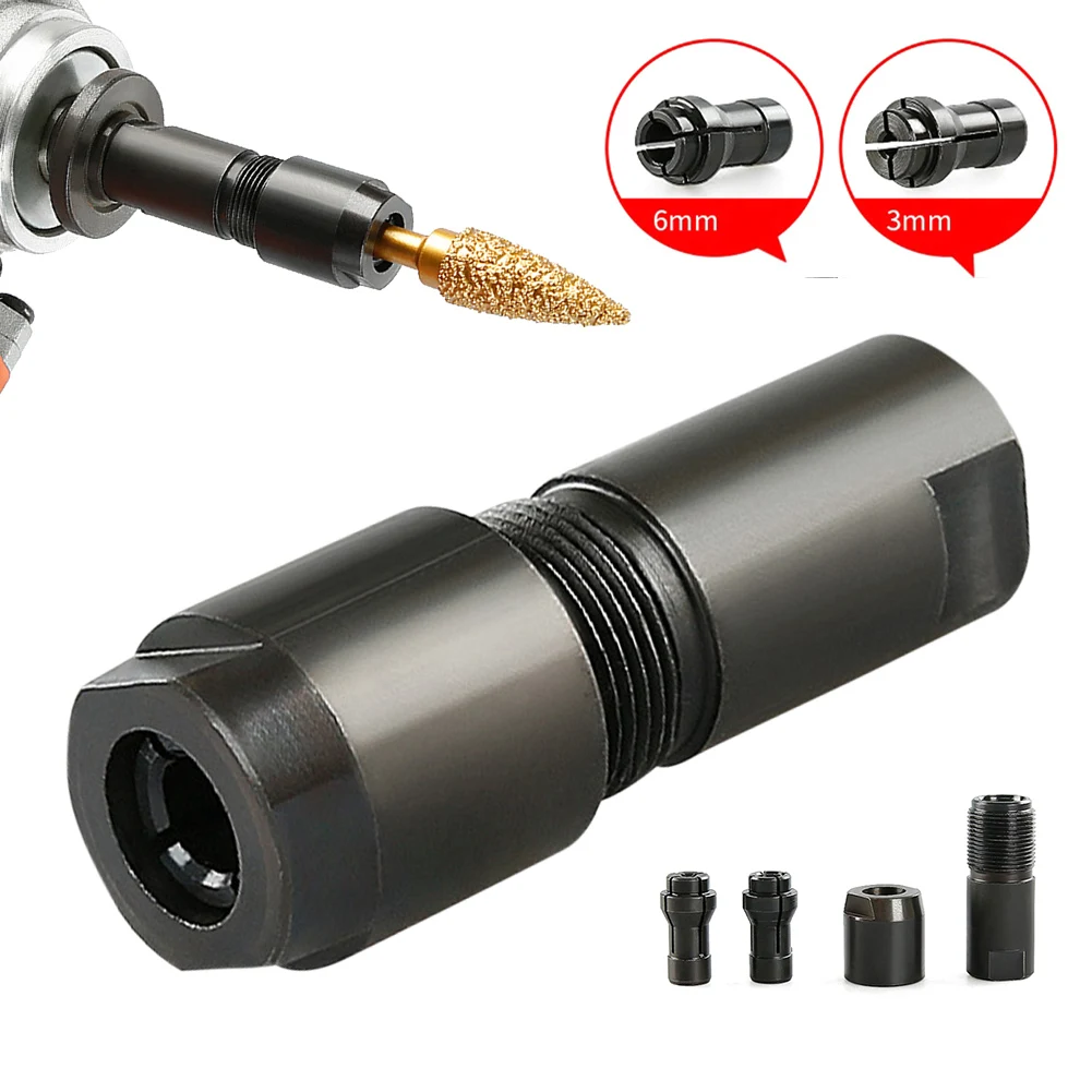 3/6mm Angle Grinder Modified Adapter to Straight Grinder Chuck for 100-type Angle M10*1.5 Thread Cutting Woodworking Tools
3/6mm Angle Grinder Modified Adapter to Straight Grinder Chuck for 100-type Angle M10*1.5 Thread Cutting Woodworking Tools