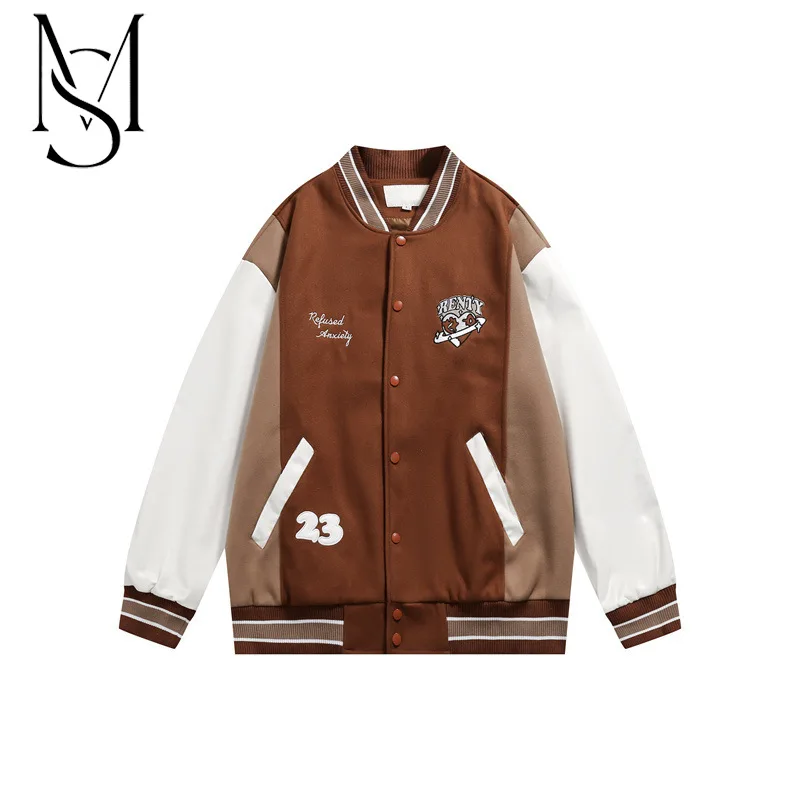 Collection of fall new baseball suit men's new American high street trend color contrast stitching ns fashion brand long-sleeved
Collection of fall new baseball suit men's new American high street trend color contrast stitching ns fashion brand long-sleeved