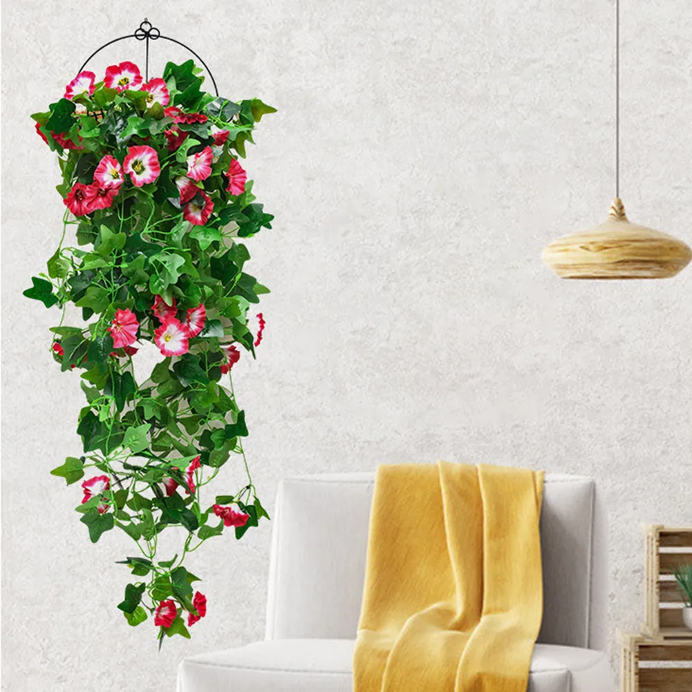 1pcs Artificial Hanging Vine Fake Morning Glory Garden Hanging Wedding Winter Jasmine 100cm Silk Flowers Indoor Decoration
1pcs Artificial Hanging Vine Fake Morning Glory Garden Hanging Wedding Winter Jasmine 100cm Silk Flowers Indoor Decoration