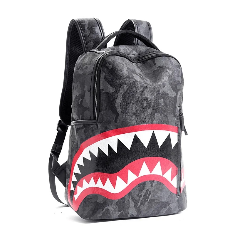 Men's Backpack Cartoon Shark 15.6 inch Sports Riding Backpacks Large Capacity Laptop Student Schoolbag PVC Leather Back Pack
Men's Backpack Cartoon Shark 15.6 inch Sports Riding Backpacks Large Capacity Laptop Student Schoolbag PVC Leather Back Pack
