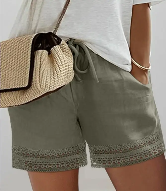 Y2K 2023 Summer New Casual Women's Shorts Casual Fashion Lace Patch Pocket Design Drawstring Shorts Basic Versatile Commuting
Y2K 2023 Summer New Casual Women's Shorts Casual Fashion Lace Patch Pocket Design Drawstring Shorts Basic Versatile Commuting