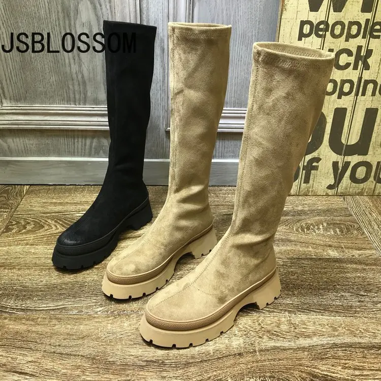 2023 Women's knee high boots Autumn and winter long boots Long boots Women's high top elastic shoes
2023 Women's knee high boots Autumn and winter long boots Long boots Women's high top elastic shoes