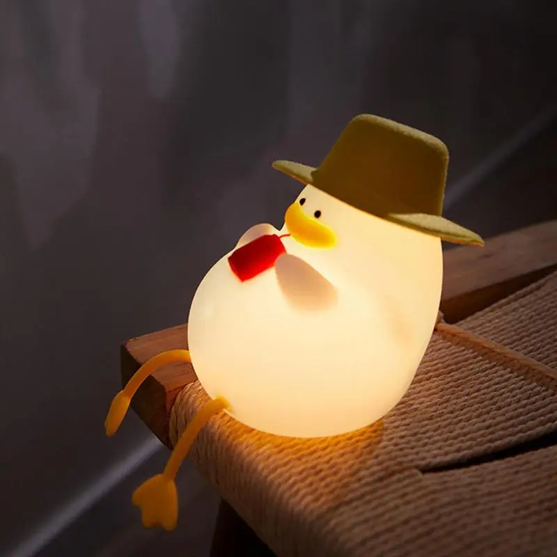Cute Soft Duck Night Lights Rechargeable Patting Switch Creative Led Lamp Baby Child Decoration Home Bedroom Bedside Table Gift
Cute Soft Duck Night Lights Rechargeable Patting Switch Creative Led Lamp Baby Child Decoration Home Bedroom Bedside Table Gift