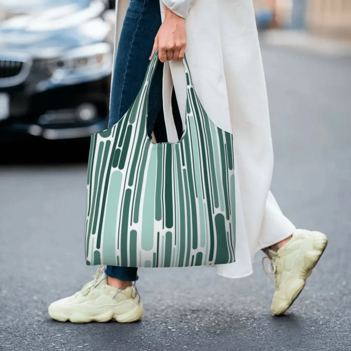 Retro 70S Green Line Shopping Bag Abstract Geometric Bulk Aesthetic Handbag Polyester Streetwear Student Bags
Retro 70S Green Line Shopping Bag Abstract Geometric Bulk Aesthetic Handbag Polyester Streetwear Student Bags