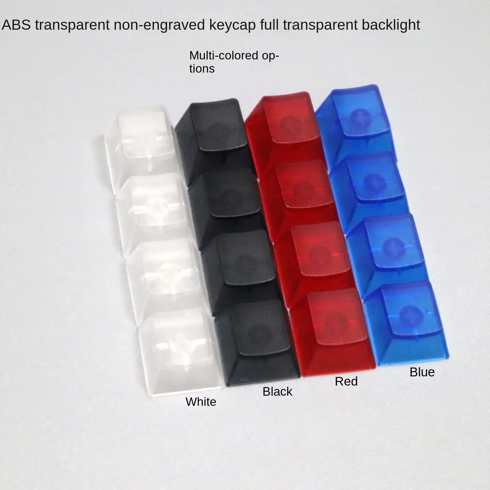 ABS Fully Transparent 61 87 104 Key Universal Mechanical Keyboard Cap Color Semi-transparent Non-engraved Personalized Key Cap
ABS Fully Transparent 61 87 104 Key Universal Mechanical Keyboard Cap Color Semi-transparent Non-engraved Personalized Key Cap