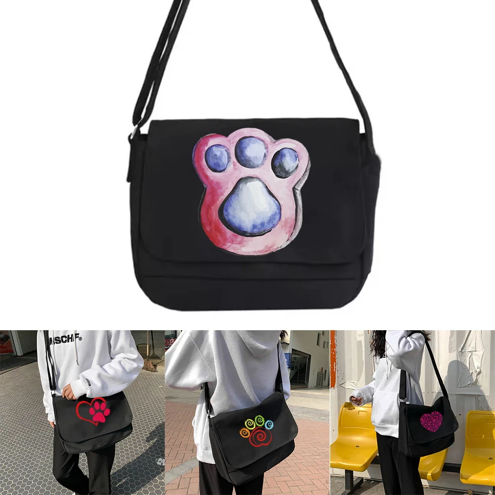 Canvas Messenger Tote Youth Fashion Casual Storage Handbag Ladies Shoulder Bag Women Outdoor Crossbody Bags Footprints Series
Canvas Messenger Tote Youth Fashion Casual Storage Handbag Ladies Shoulder Bag Women Outdoor Crossbody Bags Footprints Series