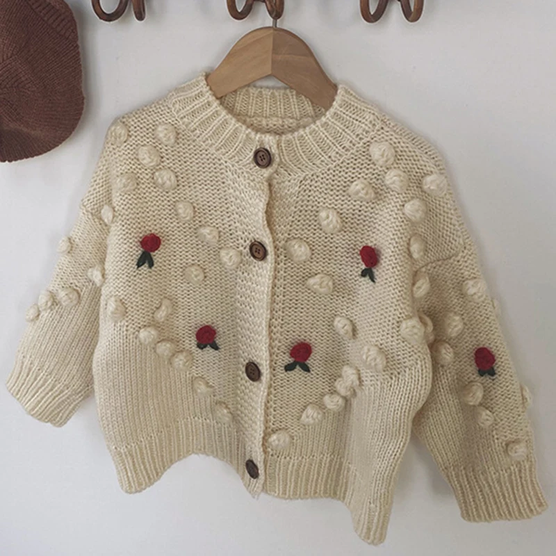 Осенне-зимний вязаный кардиган для маленьких девочек с цветами, свитера, пальто, детская одежда, детский шерстяной кардиган ручной работы с ...
Осенне-зимний вязаный кардиган для маленьких девочек с цветами, свитера, пальто, детская одежда, детский шерстяной кардиган ручной работы с ...