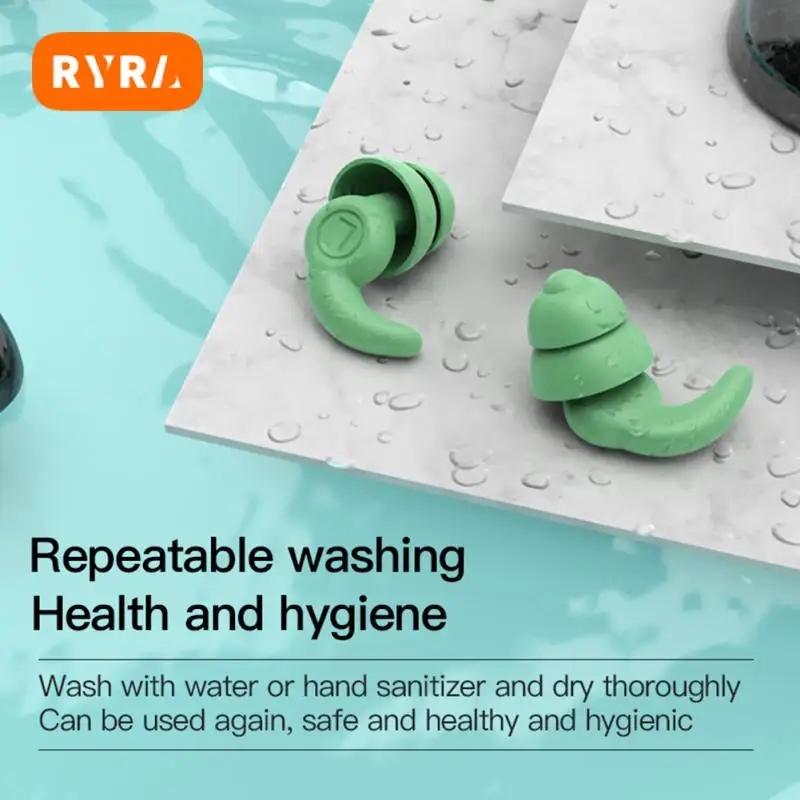 Swimming Waterproof Silicone Ear Plugs Dust Proof Earplugs Sports Swimming Accessories Diving Accessories
Swimming Waterproof Silicone Ear Plugs Dust Proof Earplugs Sports Swimming Accessories Diving Accessories