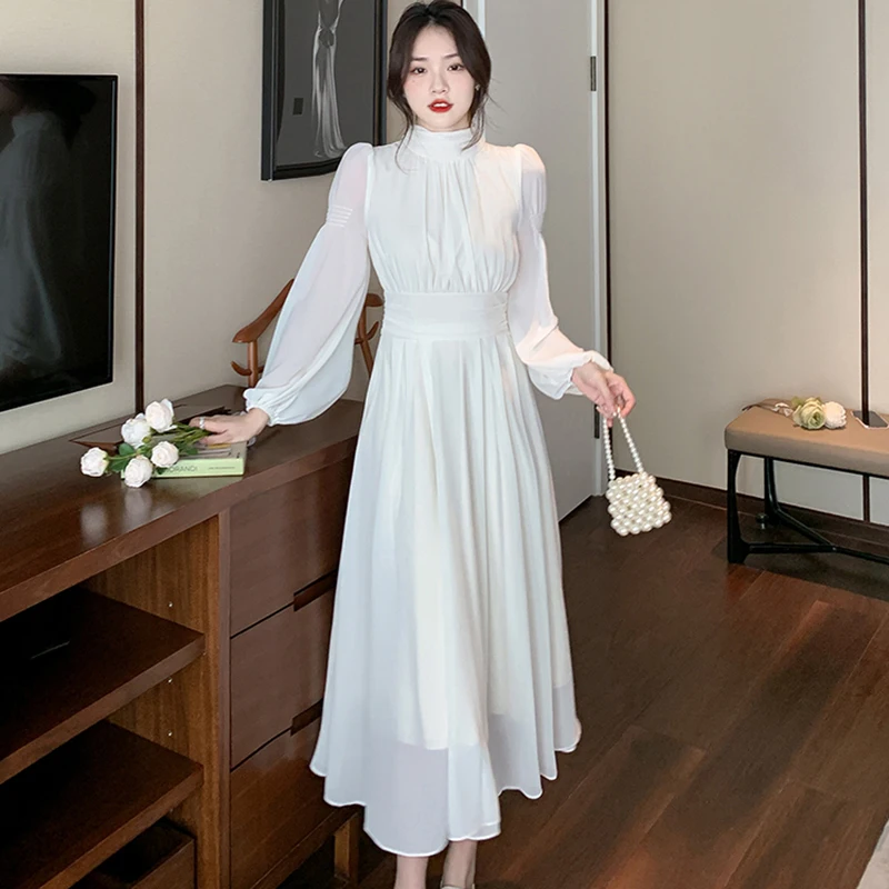 Women 2023 Spring New French Style Elegant Evening Party Midi Dress Long Sleeve Fashion Prom Female Chic Clothes
Women 2023 Spring New French Style Elegant Evening Party Midi Dress Long Sleeve Fashion Prom Female Chic Clothes