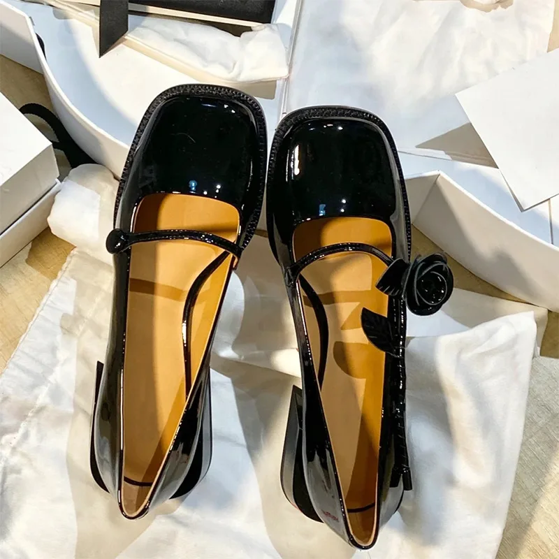Retro Pumps Women Mary Janes Shoes Spring Korean Style Square Toe Vintage Thick Heels Flower Elegant Ladies Shoes Black
Retro Pumps Women Mary Janes Shoes Spring Korean Style Square Toe Vintage Thick Heels Flower Elegant Ladies Shoes Black