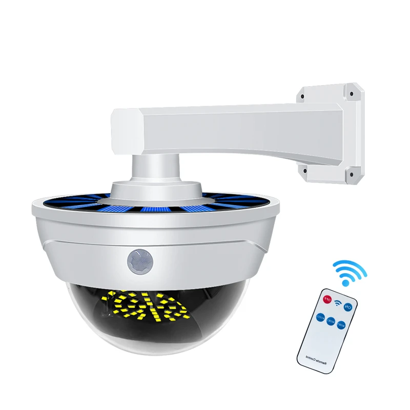 Solar Powered Fake Security Camera Shape Solar Light with PIR Motion Sensor Detection Lights for Home Simulation Monitoring 
Solar Powered Fake Security Camera Shape Solar Light with PIR Motion Sensor Detection Lights for Home Simulation Monitoring