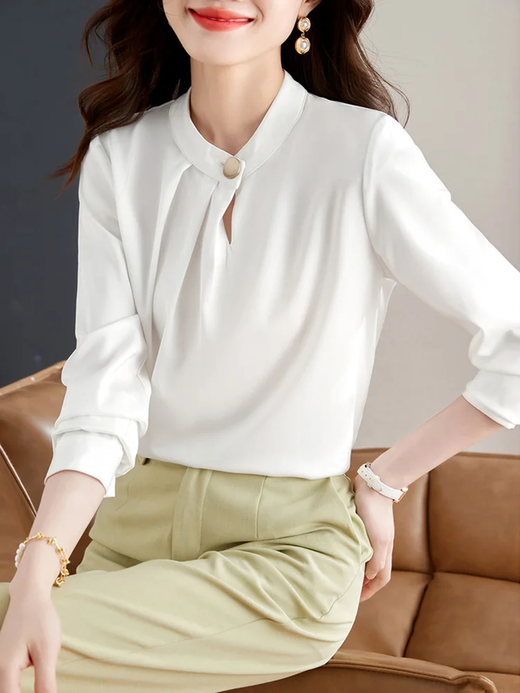 2023 Autumn Elegant Basic Shirt Women Blouses Vintage Casual Tops White Chiffon Blouse Korean Long Sleeves Loose Shirts
2023 Autumn Elegant Basic Shirt Women Blouses Vintage Casual Tops White Chiffon Blouse Korean Long Sleeves Loose Shirts