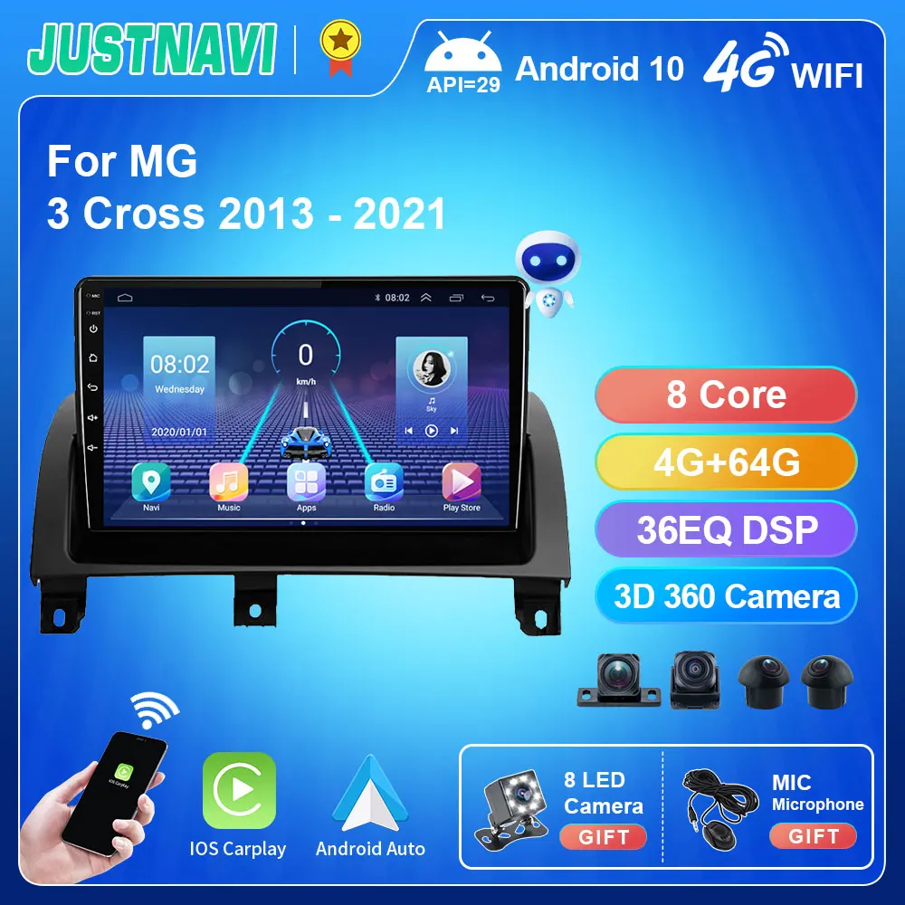 JUSTNAVI QT5 DSP AM FM 4G + 64G Android 10,0 IPS рекордер для MG 3 Cross 2013 - 2021 стерео беспроводной проводной CarPlay Авто HD без DVD
JUSTNAVI QT5 DSP AM FM 4G + 64G Android 10,0 IPS рекордер для MG 3 Cross 2013 - 2021 стерео беспроводной проводной CarPlay Авто HD без DVD