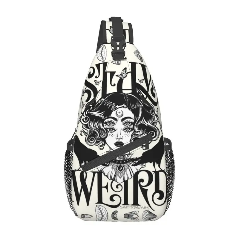Cool Stay Weird Sling Bags for Travel Hiking Men's Halloween Witch Chest Crossbody Backpack Shoulder Daypack
Cool Stay Weird Sling Bags for Travel Hiking Men's Halloween Witch Chest Crossbody Backpack Shoulder Daypack