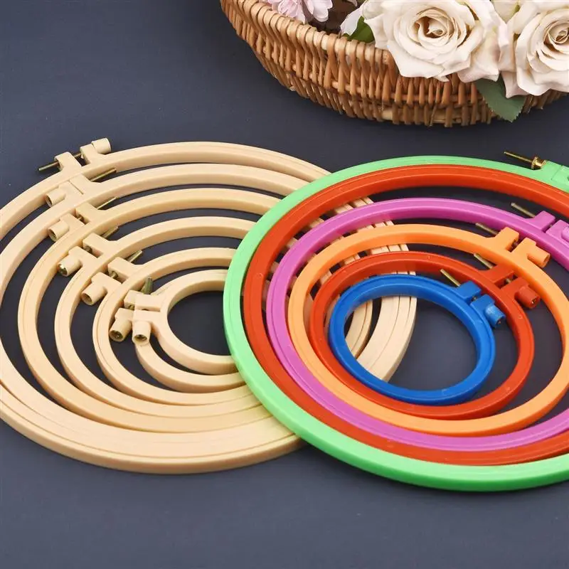 27cm DIY Embroidery Hoop Tool Plastic Hoop Frame Imitation Bamboo Craft Sewing Tools Home Deco Chinese Traditional Circle
27cm DIY Embroidery Hoop Tool Plastic Hoop Frame Imitation Bamboo Craft Sewing Tools Home Deco Chinese Traditional Circle