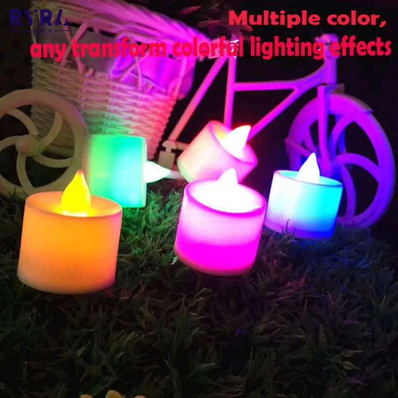 6/12Pcs Flameless LED Candle Light Bright Multicolor Tea Light With Realistic Flames Candle Light Christmas Party Decoration Hot
6/12Pcs Flameless LED Candle Light Bright Multicolor Tea Light With Realistic Flames Candle Light Christmas Party Decoration Hot