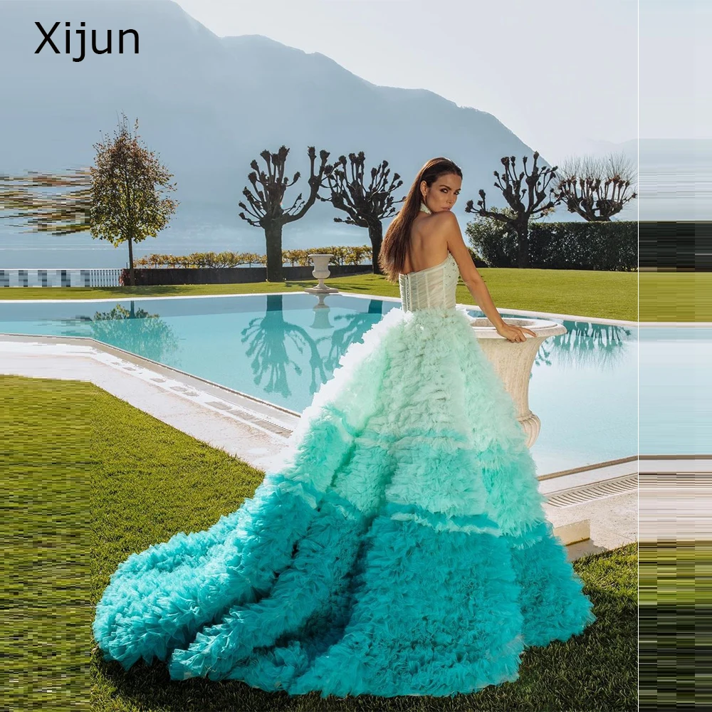 Xijun Luxury Tiered Tulle Party Dresses Formal Wedding Halter Evening Dresses vestidos de noche 2023 Long Prom Dress Ball Gowns
Xijun Luxury Tiered Tulle Party Dresses Formal Wedding Halter Evening Dresses vestidos de noche 2023 Long Prom Dress Ball Gowns