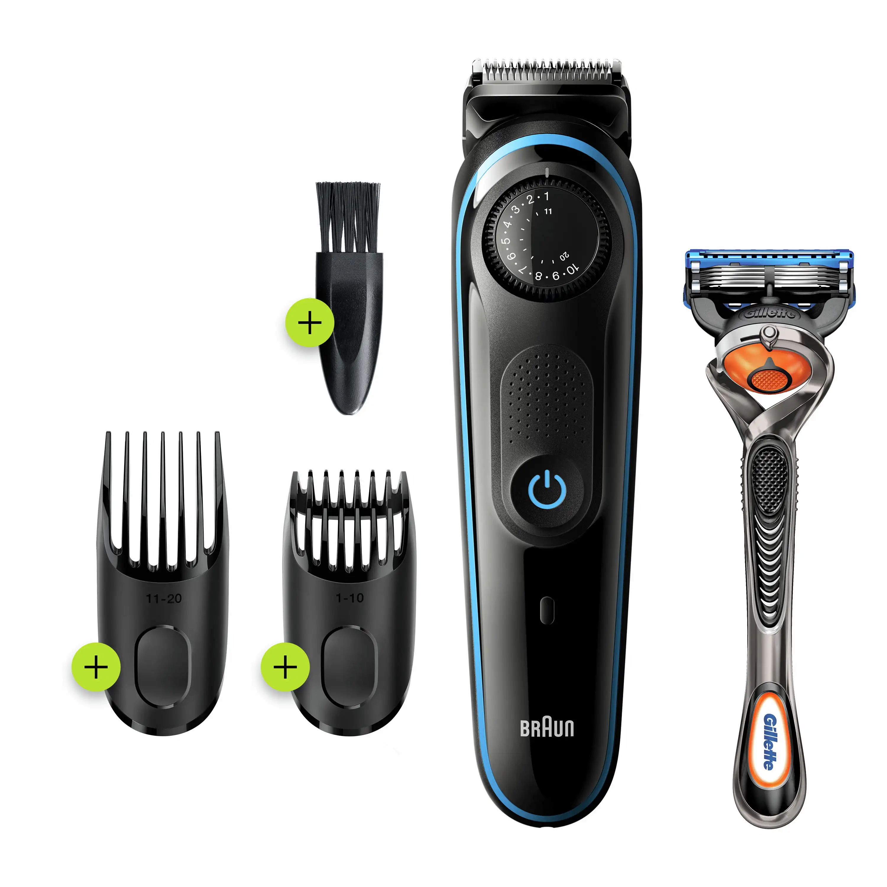 Beard Trimmer BT3240, Beard Trimmer for Men and Hair Clipper, 39 Length Settings, Black/Blue
Beard Trimmer BT3240, Beard Trimmer for Men and Hair Clipper, 39 Length Settings, Black/Blue