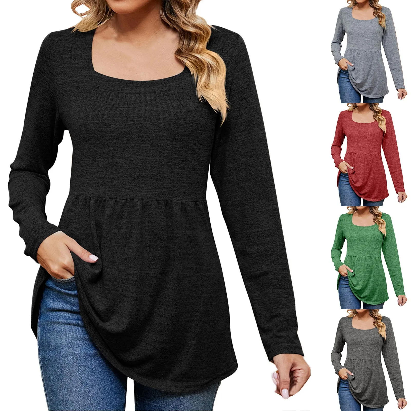 Женские хлопковые футболки, повседневные осенне-зимние легкие классические рубашки с квадратным воротником и длинным рукавом, Свободный цветочный Топ туника со скрытым животом
Женские хлопковые футболки, повседневные осенне-зимние легкие классические рубашки с квадратным воротником и длинным рукавом, Свободный цветочный Топ туника со скрытым животом