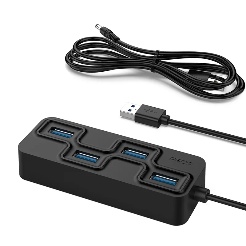 USB3.0 Hub 4 Ports 5Gbps USB Hub Splitter Supports Hard Disk Printer with DC Power Port Docking Station HUB 
USB3.0 Hub 4 Ports 5Gbps USB Hub Splitter Supports Hard Disk Printer with DC Power Port Docking Station HUB