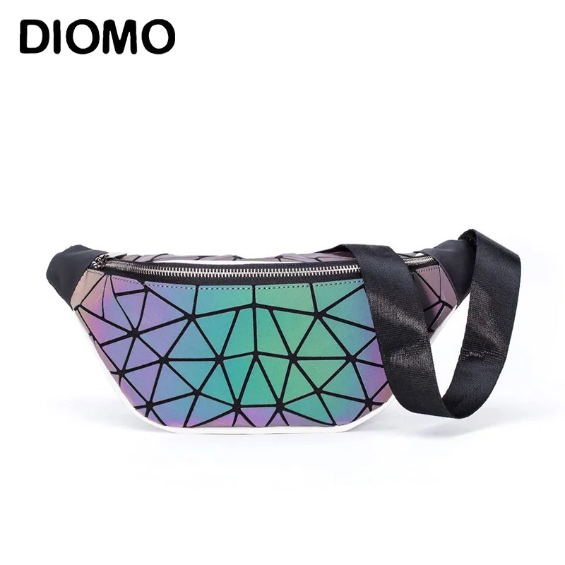 DIOMO 2022 Новый Стиль поясная сумка для дам светящаяся голографическая Ночная Светоотражающая сумка
DIOMO 2022 Новый Стиль поясная сумка для дам светящаяся голографическая Ночная Светоотражающая сумка
