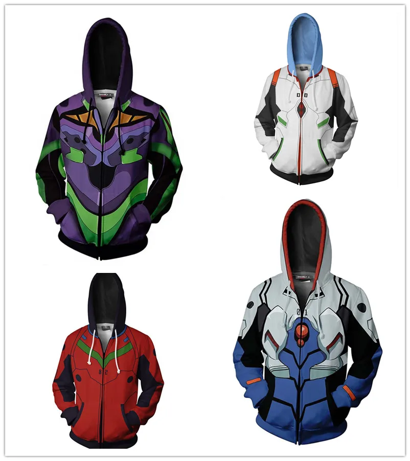 Seiki Eva Cosplay Evangelion Zip up Hoodie Jacket Sweatshirt Coat Print Style Hooded Collar Sleeve Style Sleeve Length(cm) Shin
Seiki Eva Cosplay Evangelion Zip up Hoodie Jacket Sweatshirt Coat Print Style Hooded Collar Sleeve Style Sleeve Length(cm) Shin