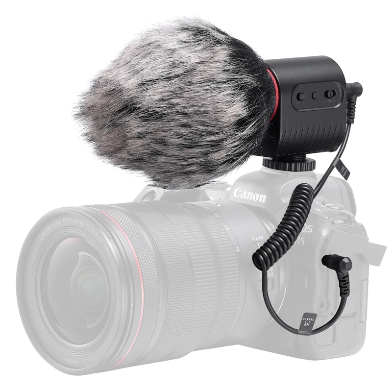 

Ulanzi WM-02 Pro Shotgun Microphone Smartphone Camera Voice Recording Monitor Microphone Windshield Muff Interview Live Vlog Mic