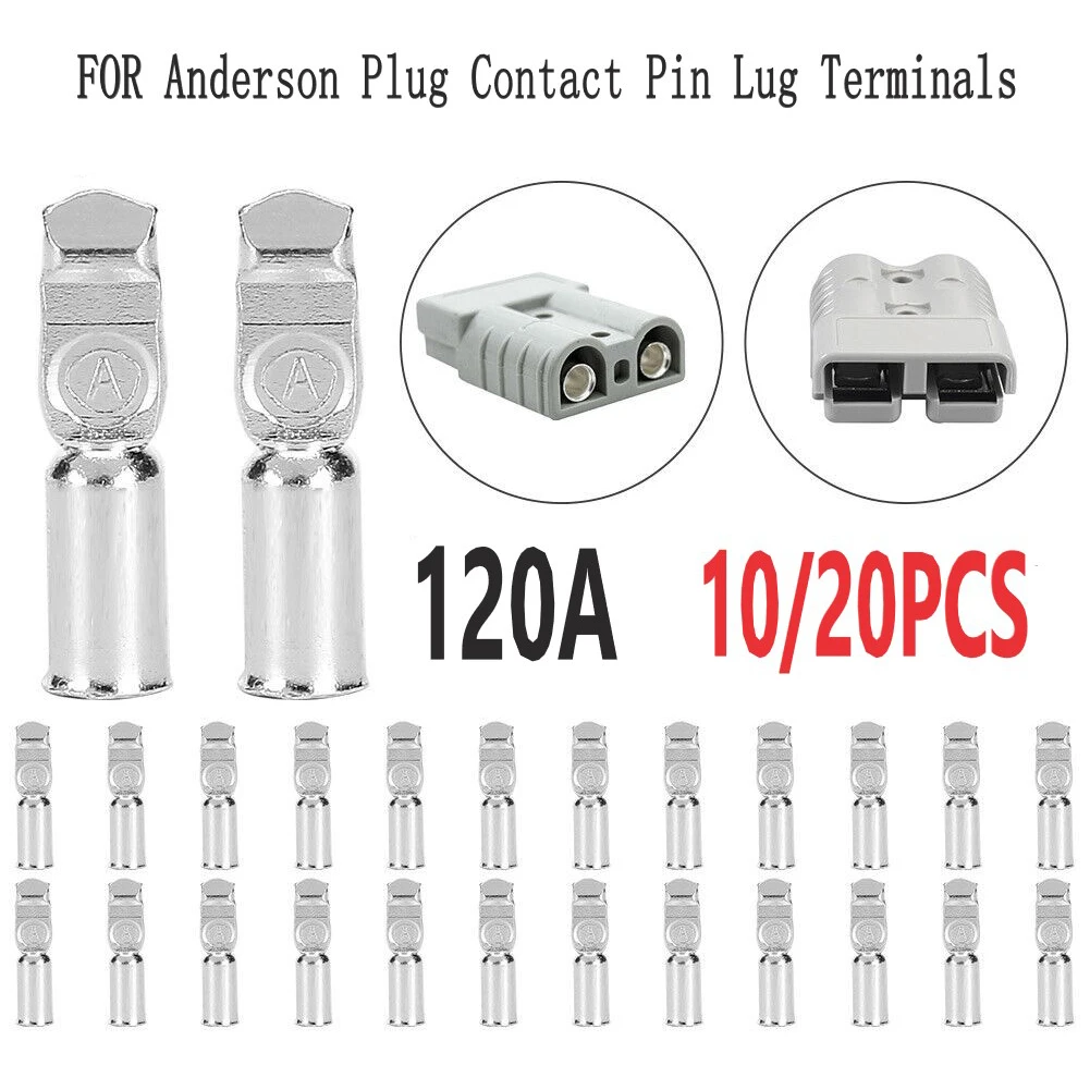 10/20pcs Cable Terminal For Anderson Plug Contacts Pins Lugs Terminals For 120 Amp Connectors 2-6AWG Battery Connection
10/20pcs Cable Terminal For Anderson Plug Contacts Pins Lugs Terminals For 120 Amp Connectors 2-6AWG Battery Connection