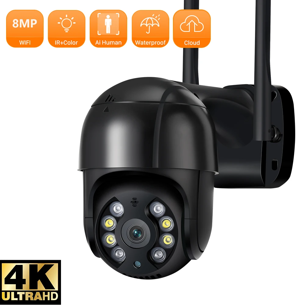 

IP-камера ANBIUX, 8 Мп, 4K, 5 Мп, скоростная купольная PTZ-камера с автоматическим отслеживанием, уличная беспроводная Wi-Fi камера для системы видеона...