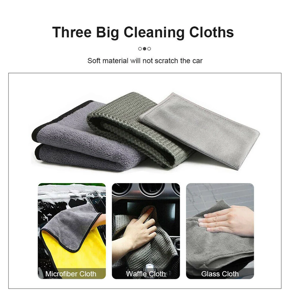 12Pcs Car Detailing Brush Kit Auto Engine Interior Wheel Hub Gap Washing Tools Waxed Microfiber Sponge Mat
12Pcs Car Detailing Brush Kit Auto Engine Interior Wheel Hub Gap Washing Tools Waxed Microfiber Sponge Mat