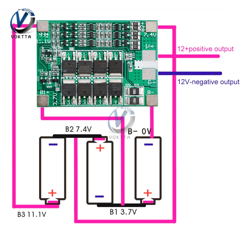 BMS 3S 12V 40A Balancer PCM 18650 Lithium Battery Protection Board 3S BMS Li-ion Charger Charging with Balance for Drill Motor
BMS 3S 12V 40A Balancer PCM 18650 Lithium Battery Protection Board 3S BMS Li-ion Charger Charging with Balance for Drill Motor