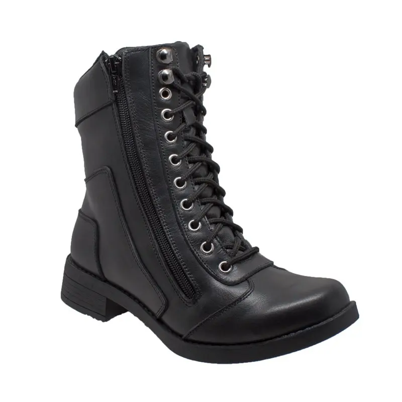 Women's 8" Zipper Biker Boot Black
Women's 8" Zipper Biker Boot Black