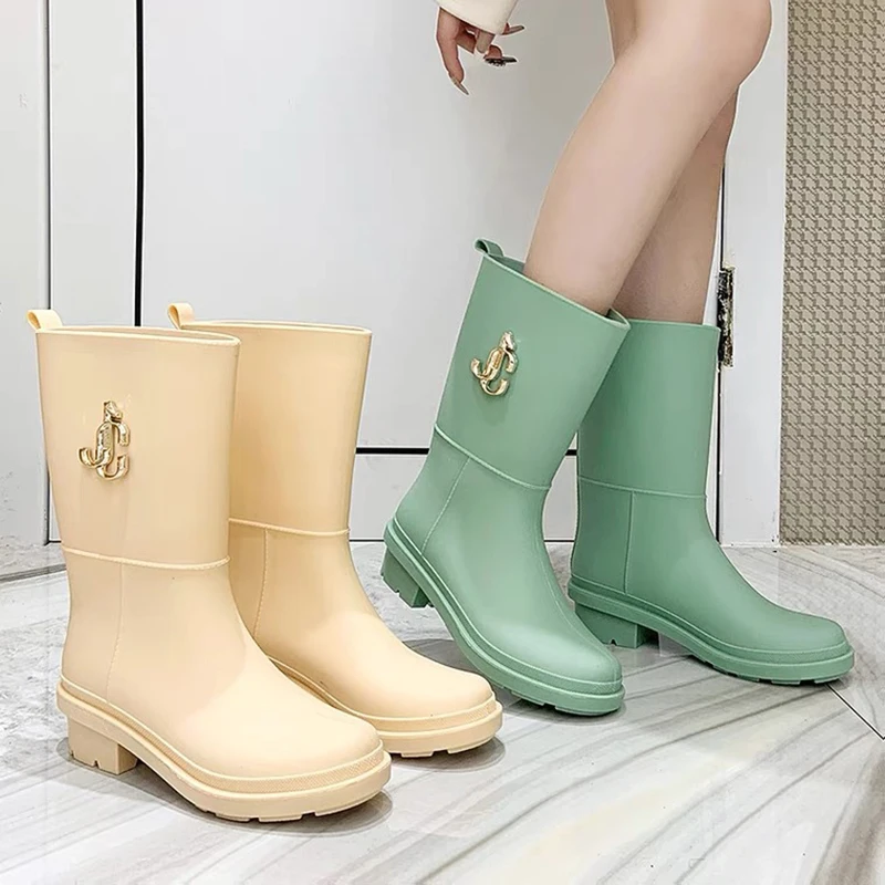 Fashion Tall Thick Bottom Women's Rain Boots Waterproof Non-Slip Outdoor Leisure Car Wash Kitchen Work Rain Boots Size 36-40
Fashion Tall Thick Bottom Women's Rain Boots Waterproof Non-Slip Outdoor Leisure Car Wash Kitchen Work Rain Boots Size 36-40