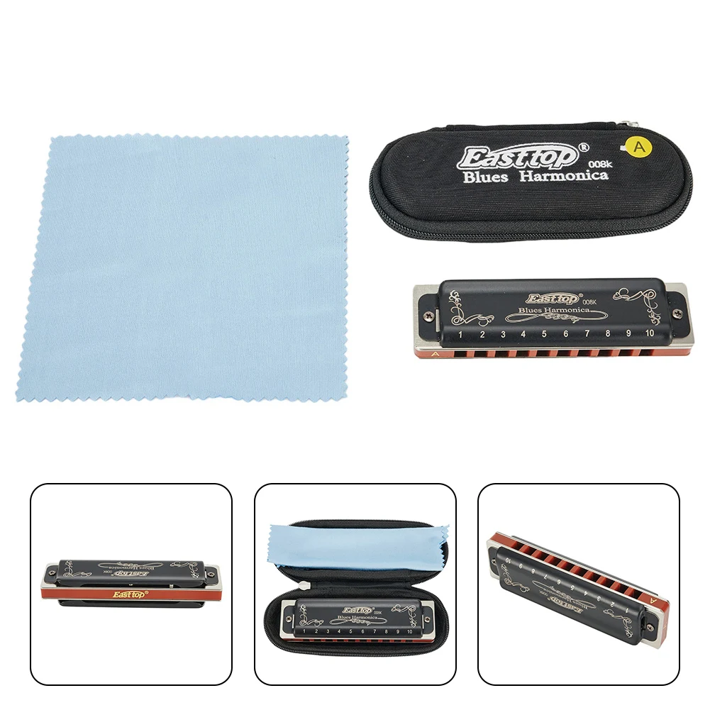 Easttop 10 Holes Harmonica Blues Mouth Organ Professional Key Of A B C D E F G Musical Instrument Educational Toy With Case
Easttop 10 Holes Harmonica Blues Mouth Organ Professional Key Of A B C D E F G Musical Instrument Educational Toy With Case